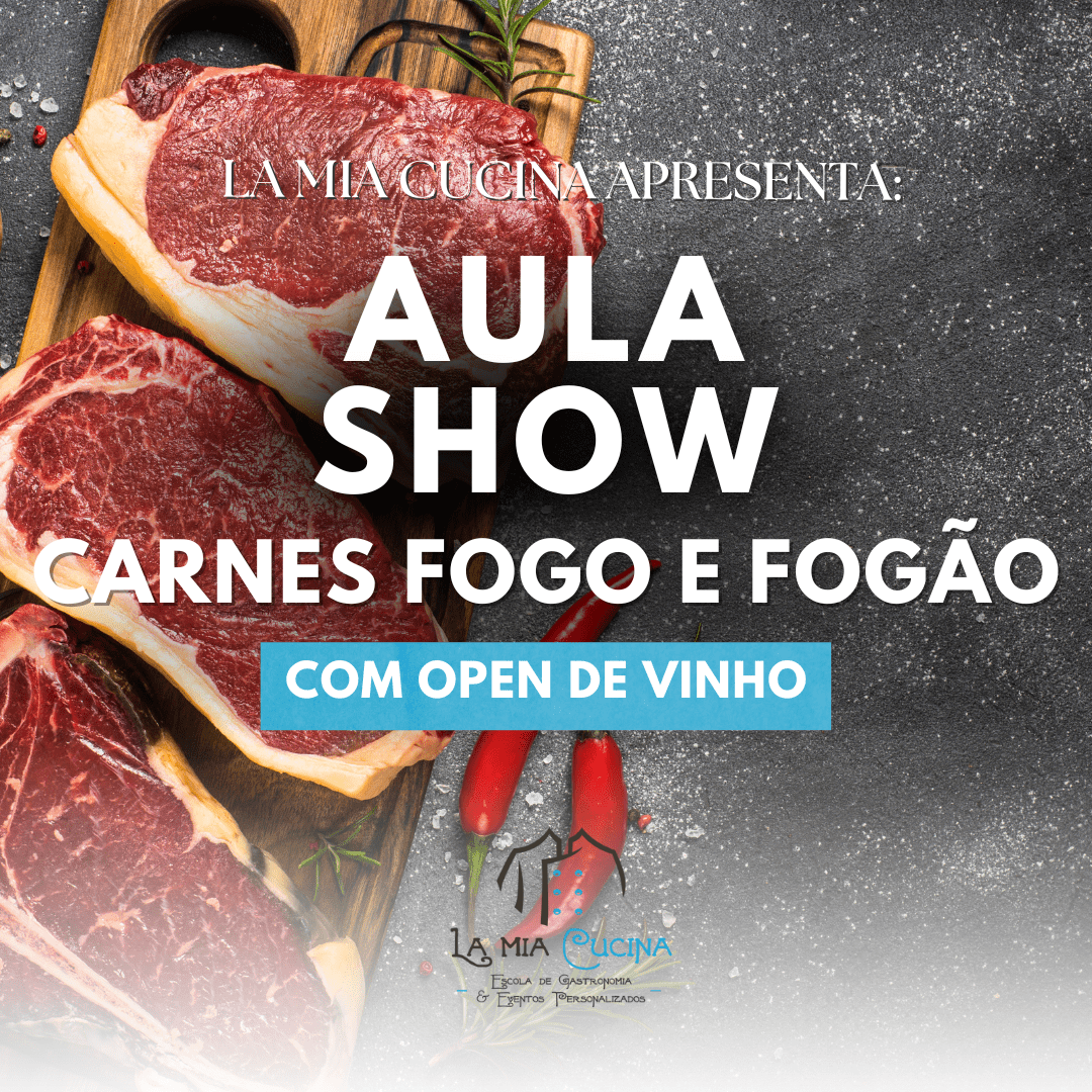la mia cucina cursos de gastronomia aula show carne e fogao