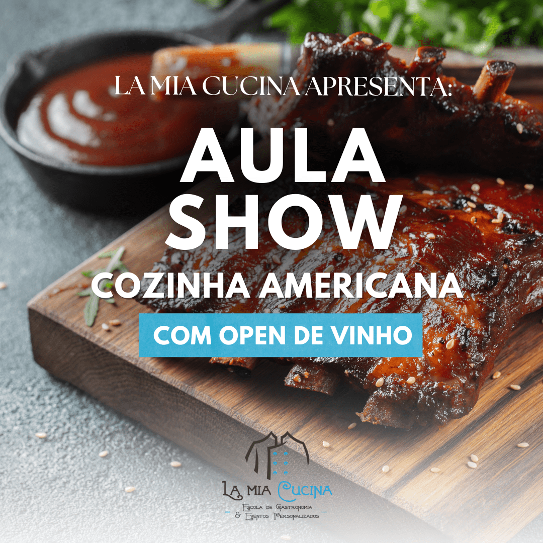 la mia cucina cursos de gastronomia aula show cozinha americana
