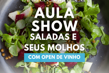 la mia cucina cursos de gastronomia aula show saladas e seus molhos