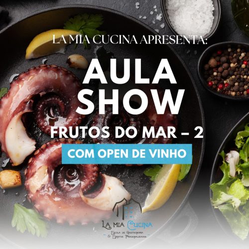 la mia cucina cursos de gastronomia aula show frutos do mar